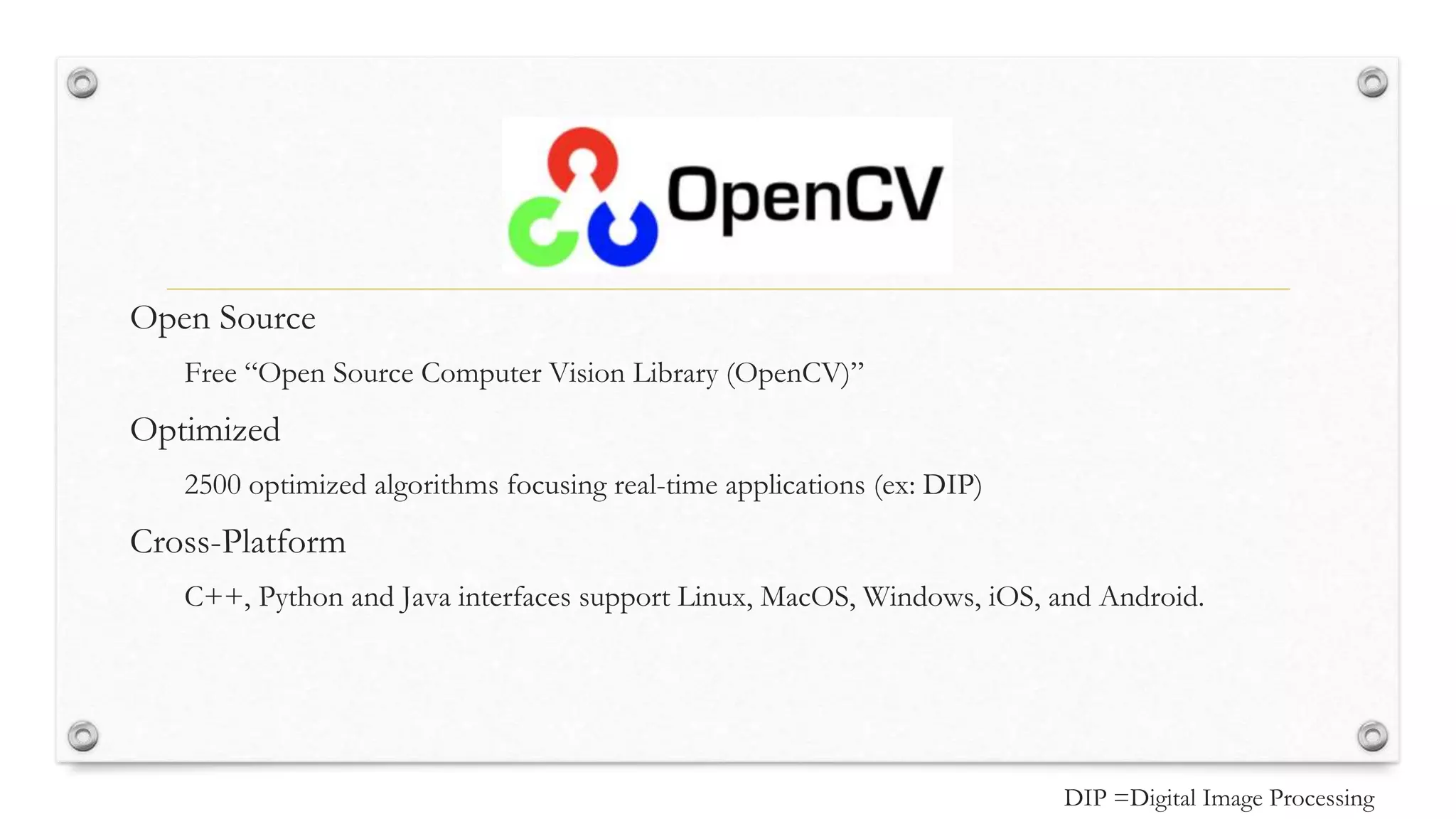 Opencv | PPTX