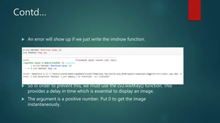 OpenCV presentation series- part 1 | PPT