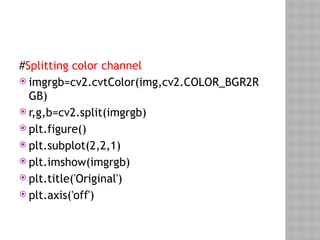 Cv2 Color Isolate OPEN CV (computer Vision) with AI class X.pptx