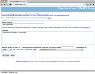 Thursday, April 21, 2011
 