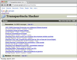 Thursday, April 21, 2011
 