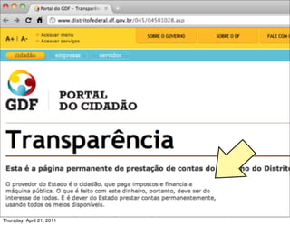 Thursday, April 21, 2011
 