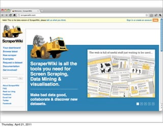 Thursday, April 21, 2011
 