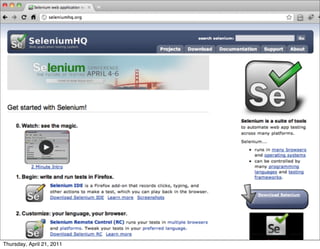 Thursday, April 21, 2011
 