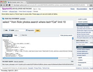 Thursday, April 21, 2011
 