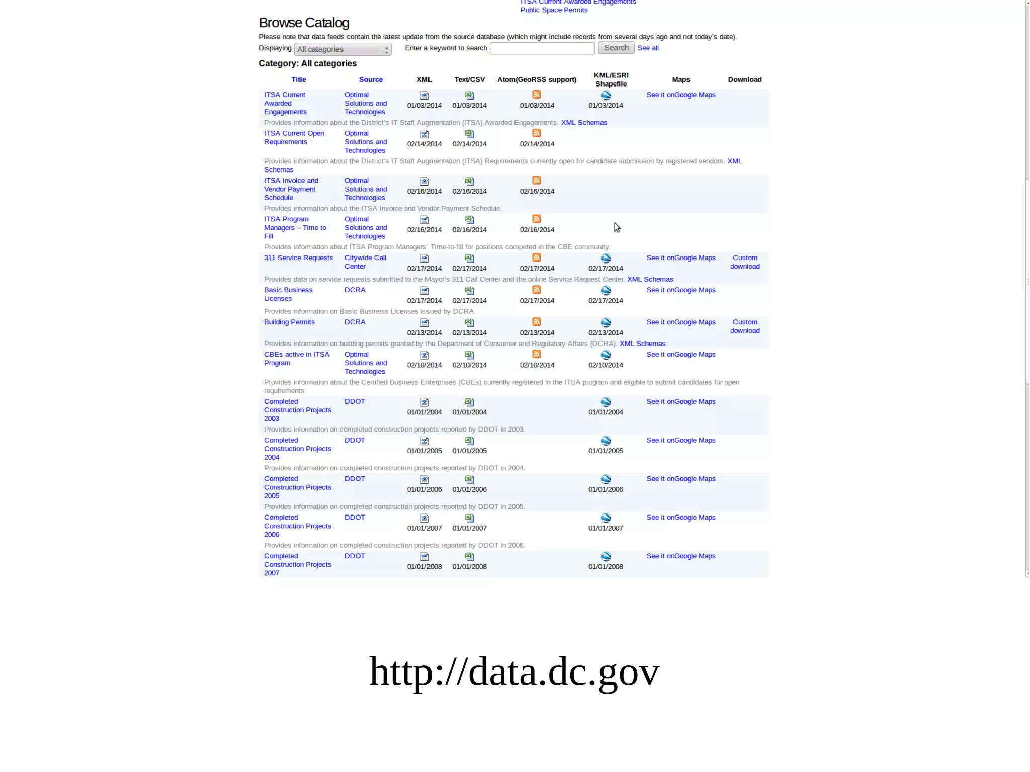 http://data.dc.gov

 