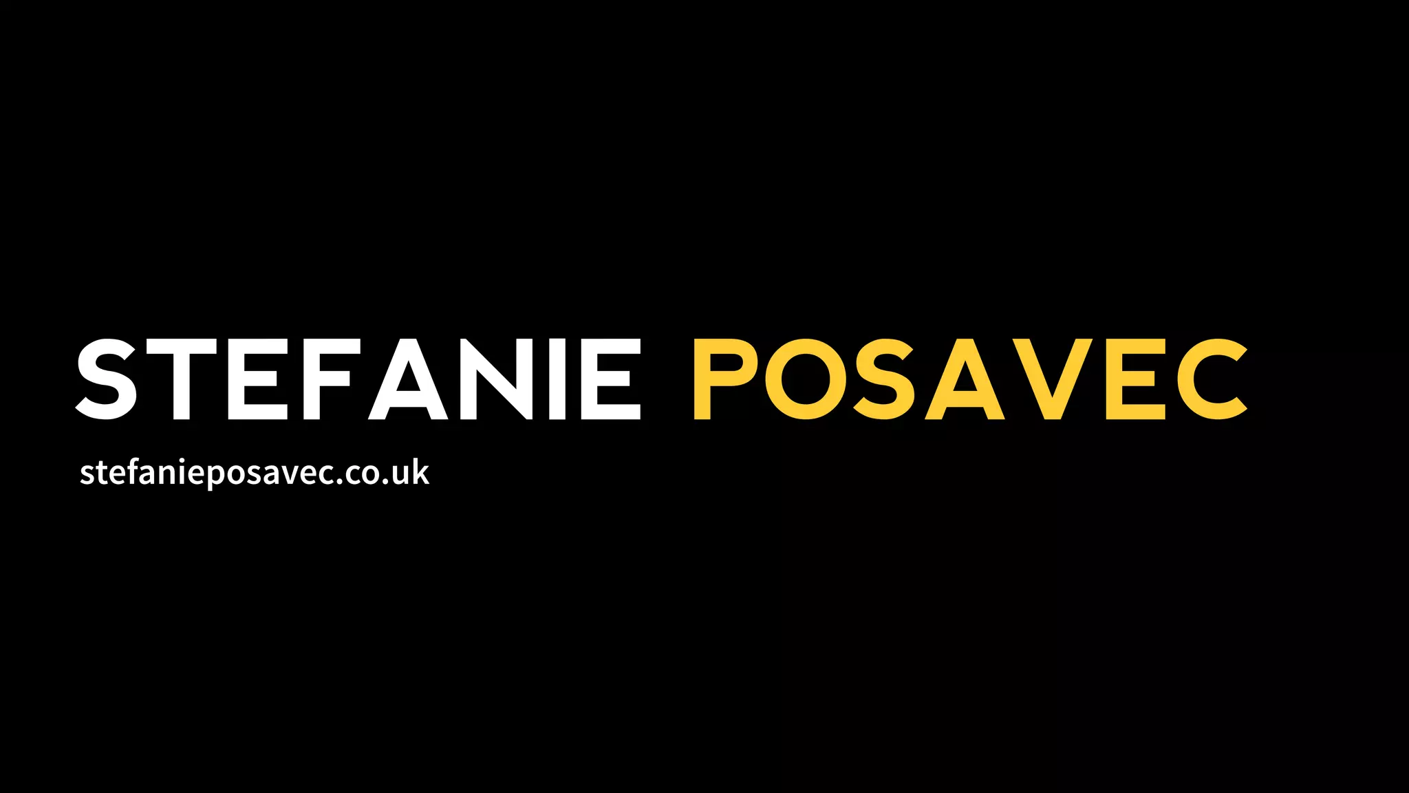STEFANIE POSAVEC
stefanieposavec.co.uk
 