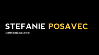 STEFANIE POSAVEC
stefanieposavec.co.uk
 