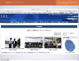 世界のオープンデータ

13年12月13日金曜日

18

 