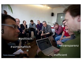 Click to edit Subtitle (optional) 
#transparenz 
#efficient 
#politisch 
#wirtschaftlich 
Thanks Sebastiaan 
 