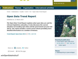 #einOpenDataInstitut? 
 