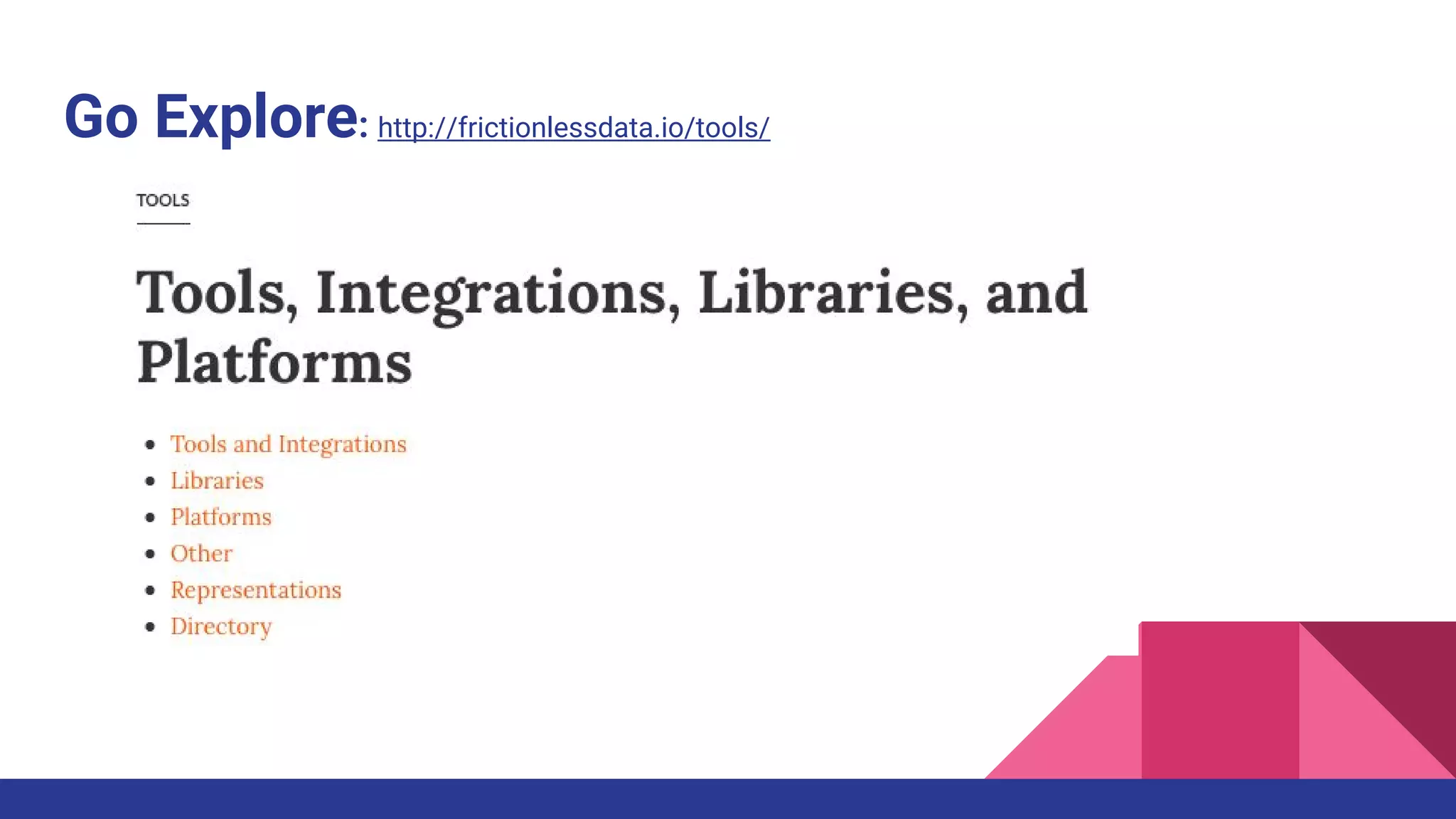 Go Explore: http://frictionlessdata.io/tools/
 