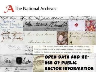 Open Data and Reuse of Public
Sector Information

 