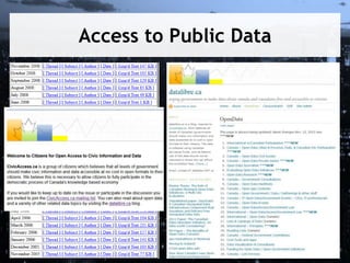 Access to Public Data
 
