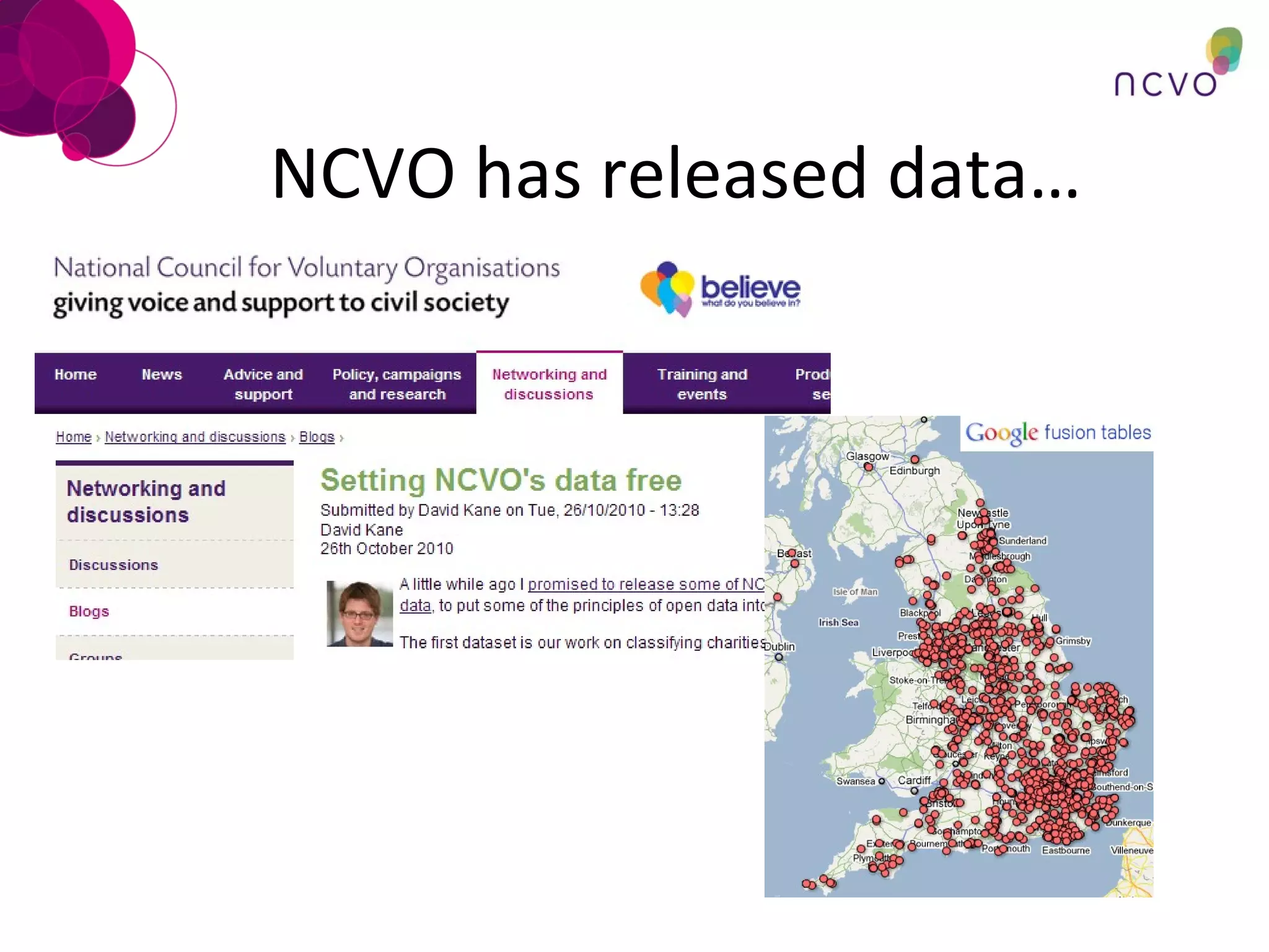 NCVO has released data…  