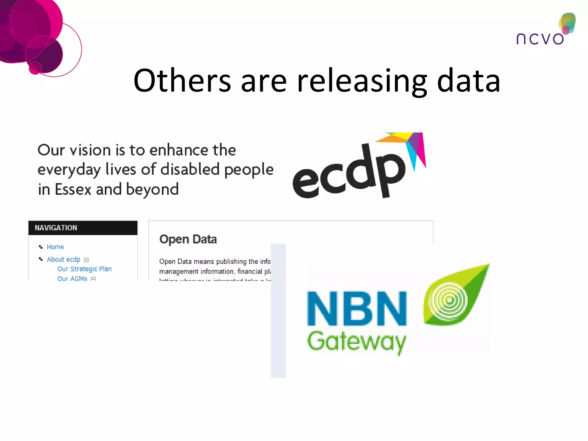 Others are releasing data 