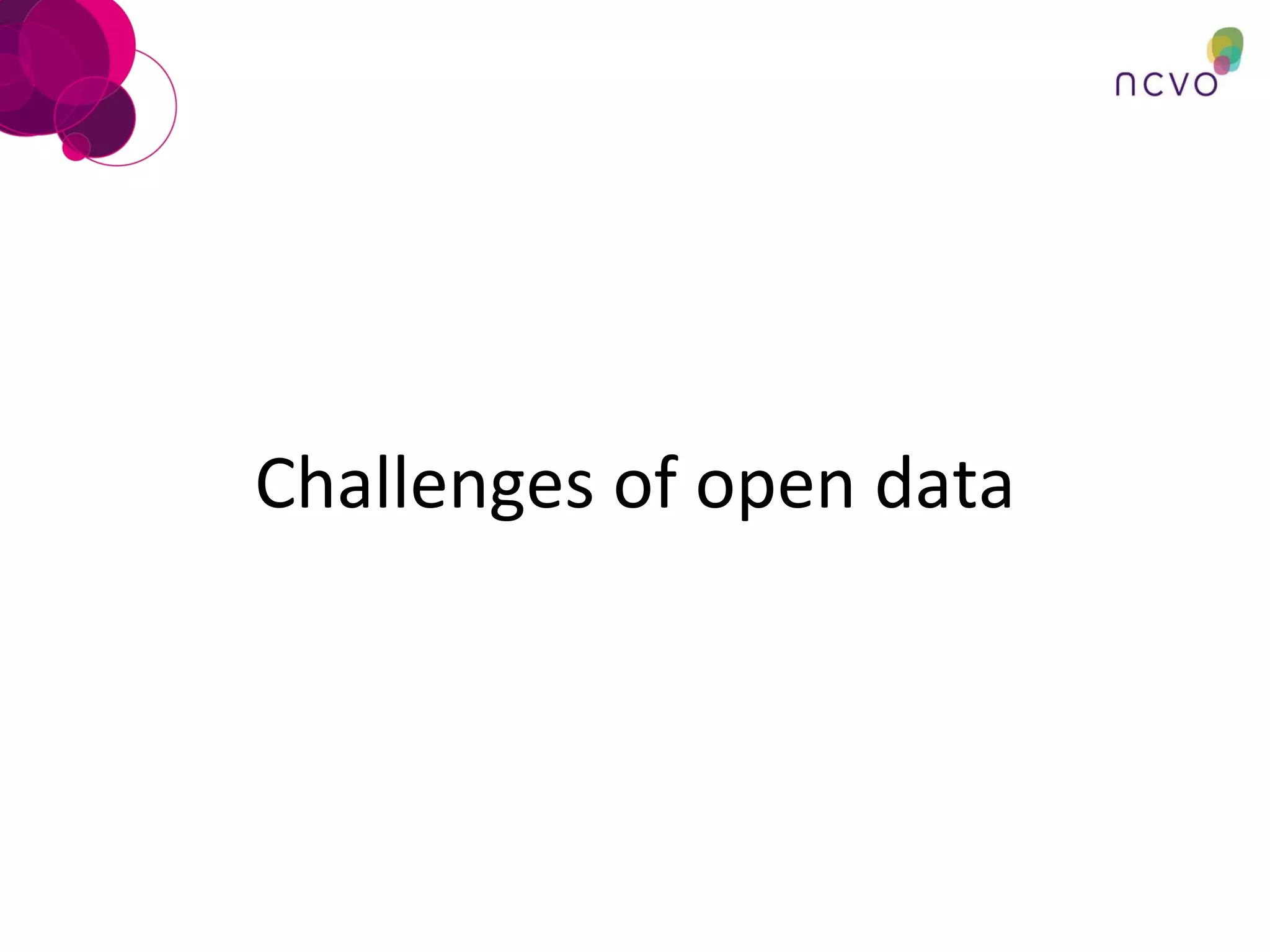 Challenges of open data 