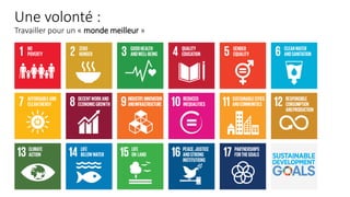 Une volonté :
Travailler pour un « monde meilleur »
 