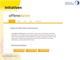 Initiativen http://offenedaten.de / 