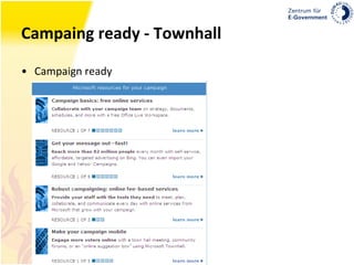 Campaing ready - Townhall Campaign ready 