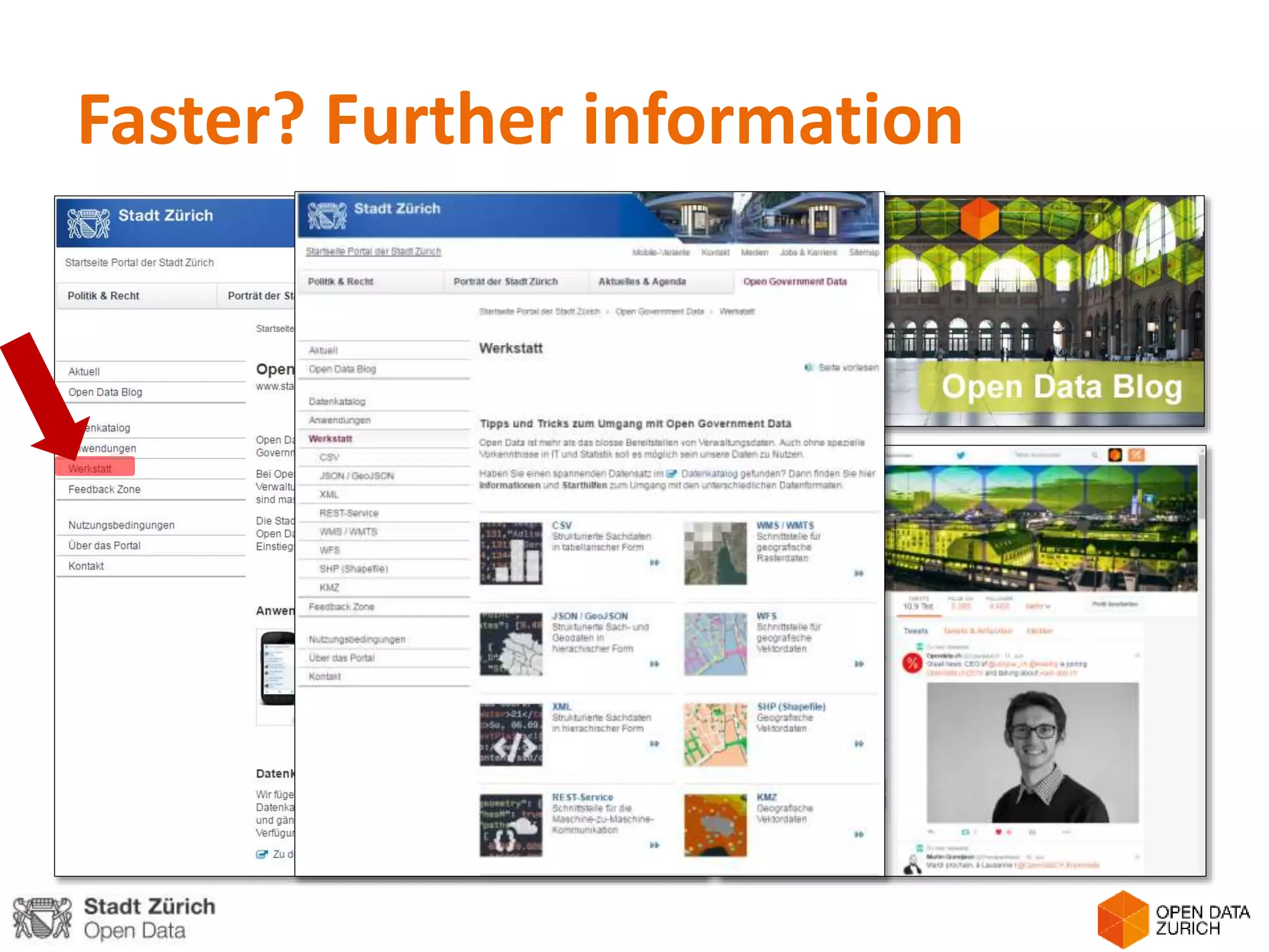 Faster? Further information
 