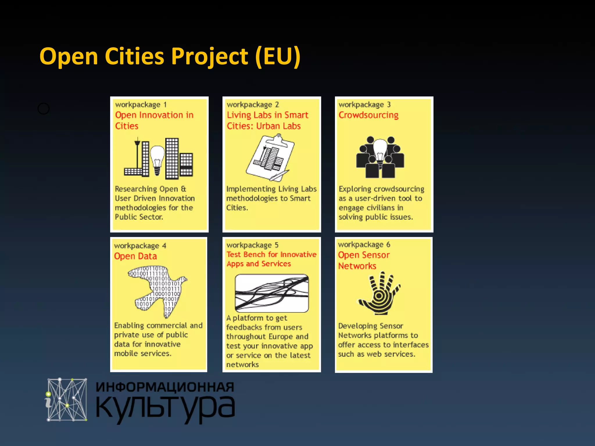 Open Cities Project (EU)
o
 