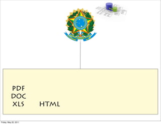 PDF
          DOC
          XLS          HTML

Friday, May 20, 2011
 