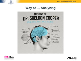 ELIS	
  –	
  Mul*media	
  Lab	
  
Way of … Analyzing
 