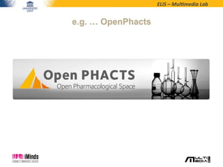 ELIS	
  –	
  Mul*media	
  Lab	
  
e.g. … OpenPhacts
 