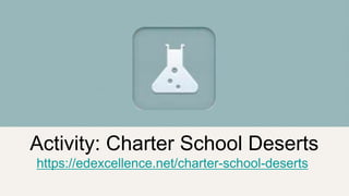 Activity: Charter School Deserts
https://edexcellence.net/charter-school-deserts
 