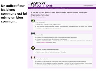 Un collectif sur
les biens
communs est lui
même un bien
commun...
 