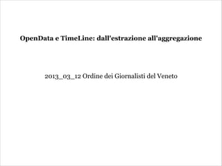 OpenData e TimeLine: dall'estrazione all'aggregazione
                            
                            
                            
                            
       2013_03_12 Ordine dei Giornalisti del Veneto
 