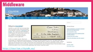 Middleware
http://tourism.citysdk.eu/
 