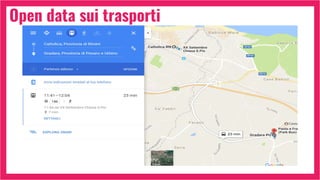 Open data sui trasporti
 