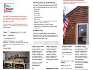 Maker
movement
Timbuk2 case
 