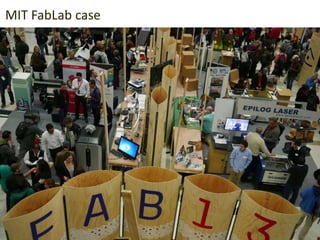Maker
movement
MIT FabLab case
 