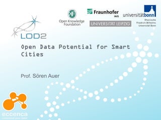Open Data Potential for Smart
Cities
Prof. Sören Auer
 