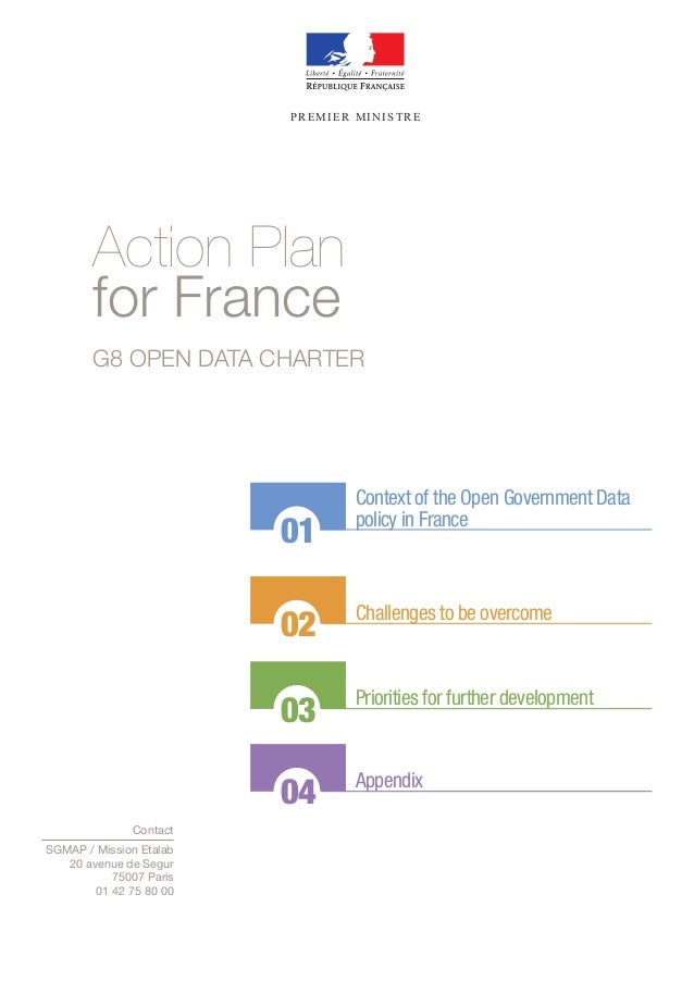 G8 - Open Data Action Plan for France