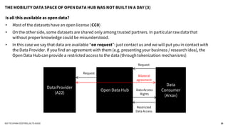 Open Data Hub - Roberto Cavaliere - Open Data Hub Mobility Data Space | PPT