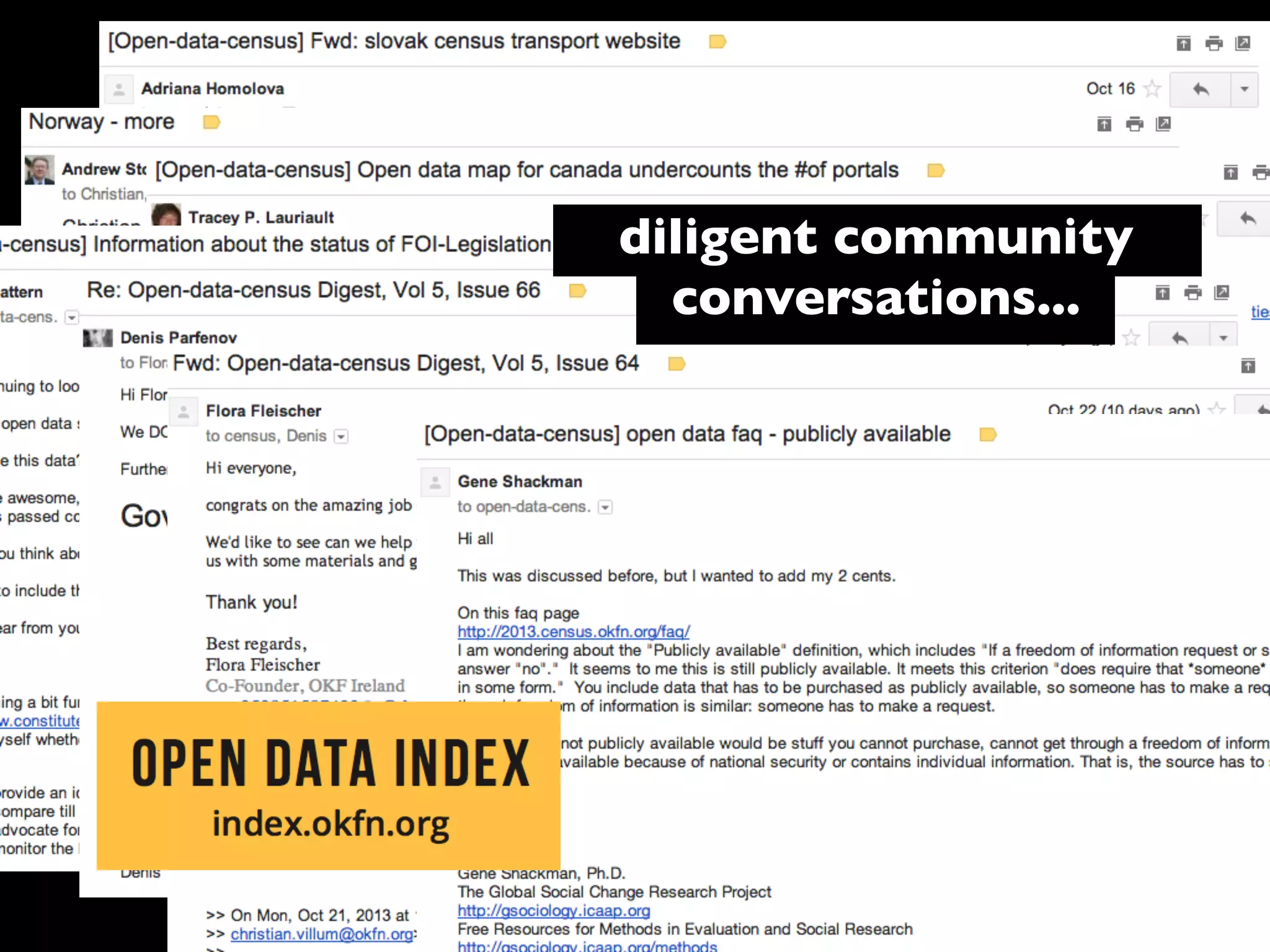 diligent community
conversations...