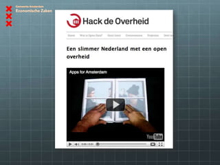 Open Data in Amsterdam | PPTX