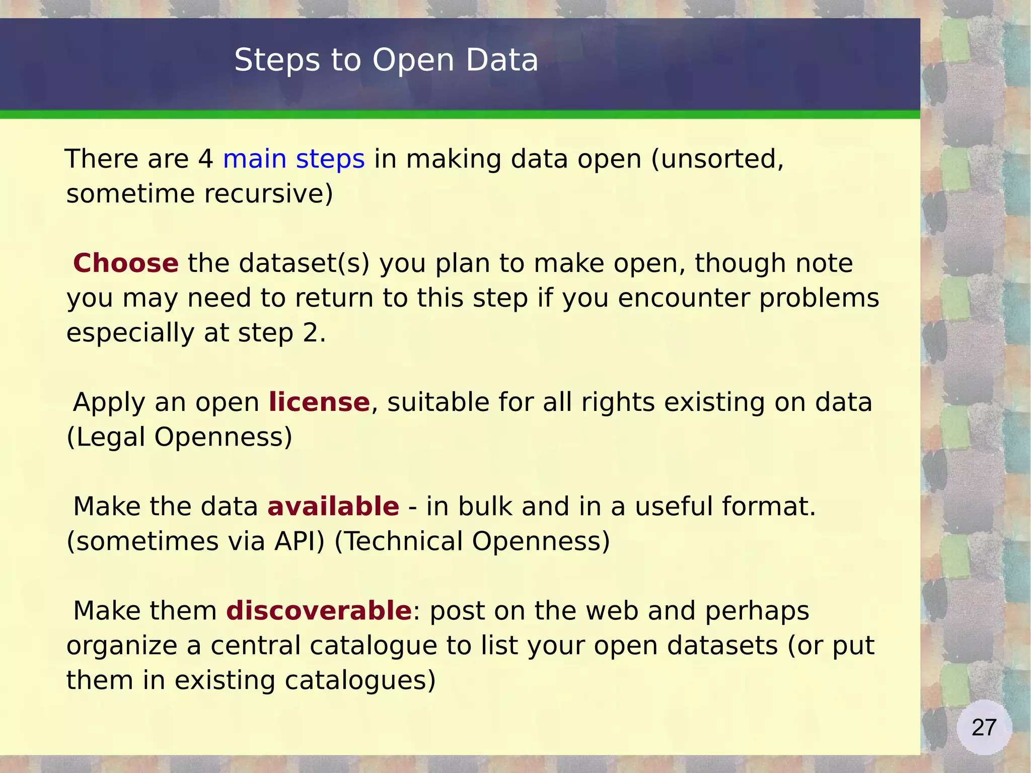 Open/Public (Government) Data Source  http://wiki.okfn.org   