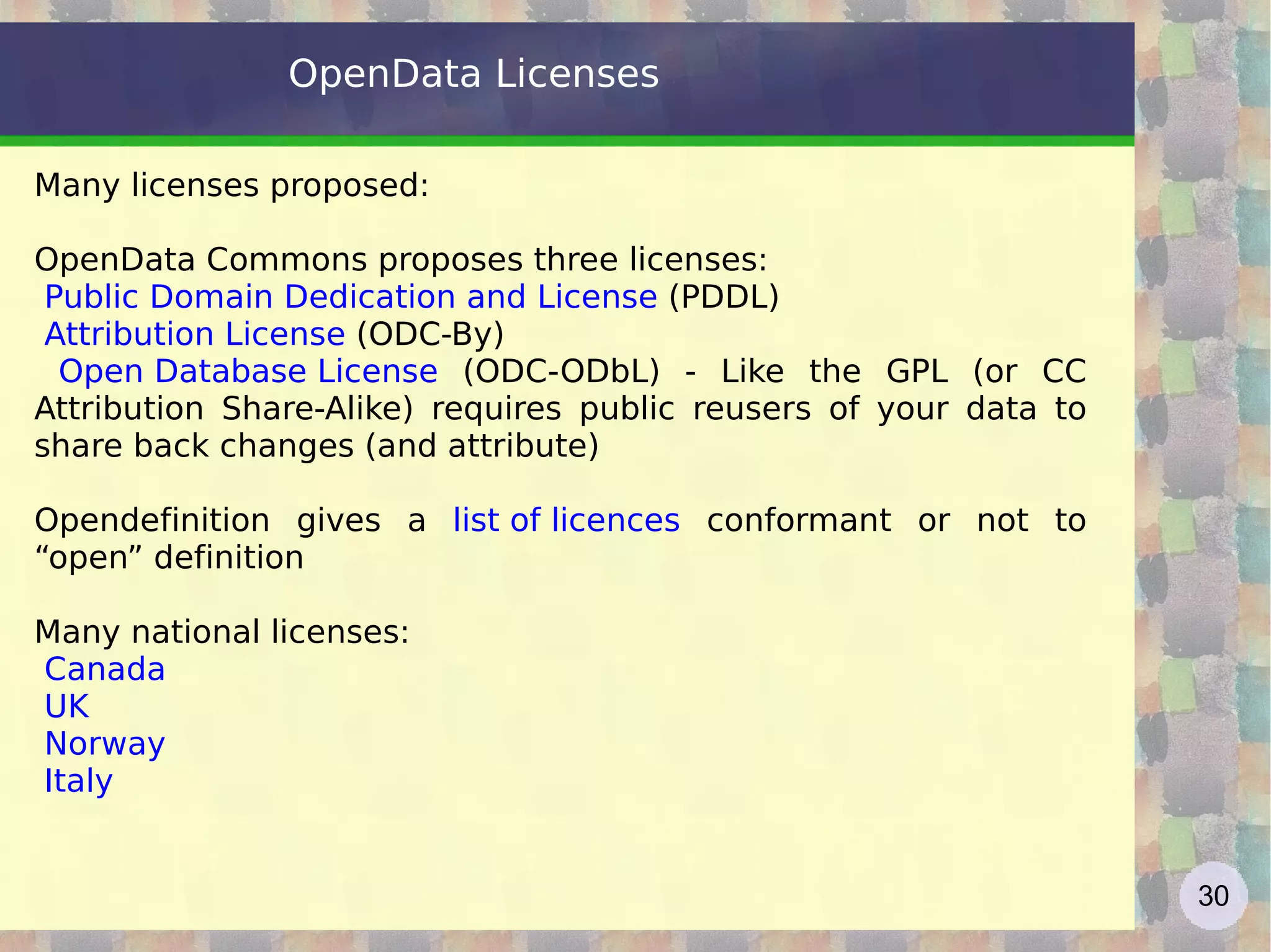 Make the data  available  - in bulk and in a useful format. (sometimes via API) (Technical Openness) 