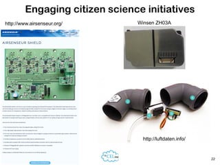 03/03/2018 22
Engaging citizen science initiatives
http://www.airsenseur.org/
http://luftdaten.info/
Winsen ZH03A
 