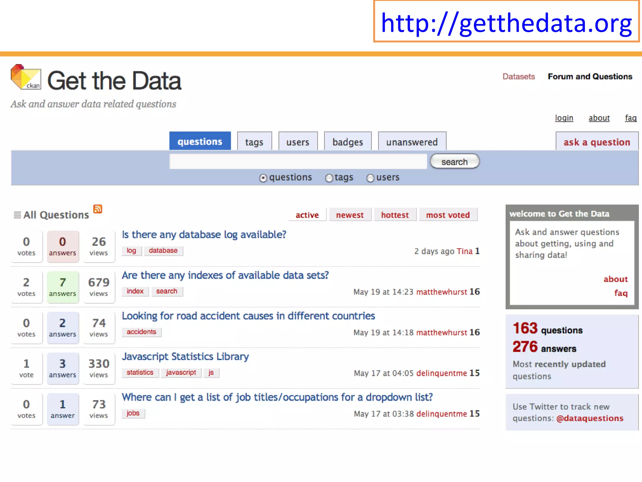 http:// getthedata.org 