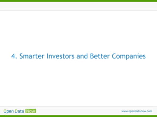 4. Smarter Investors and Better Companies

 