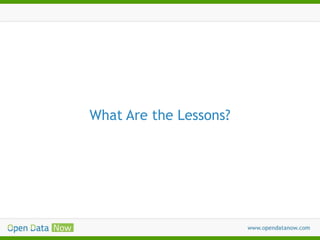 What Are the Lessons?

 