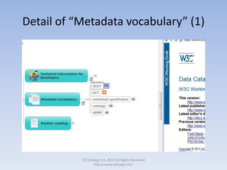 Detail of “Metadata vocabulary” (1)
(C) Infoseg, S.A. 2013 All Rights Reserved
http://www.infoseg.com/
 
