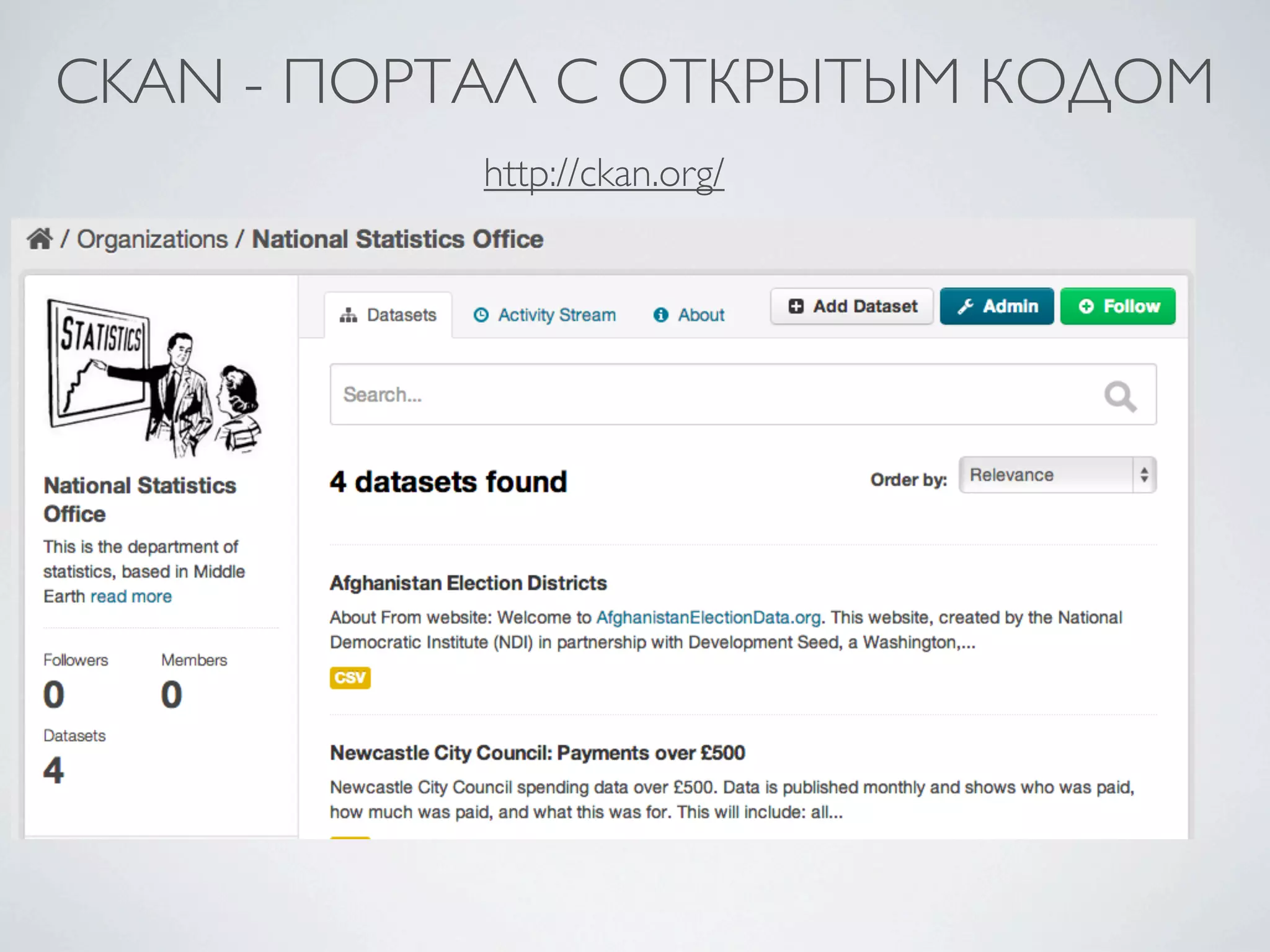 CKAN - ПОРТАЛ С ОТКРЫТЫМ КОДОМ
http://ckan.org/
 