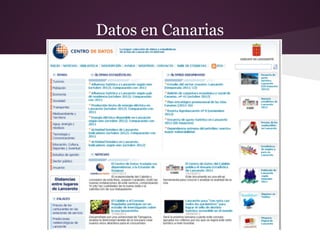 Datos en Canarias
 